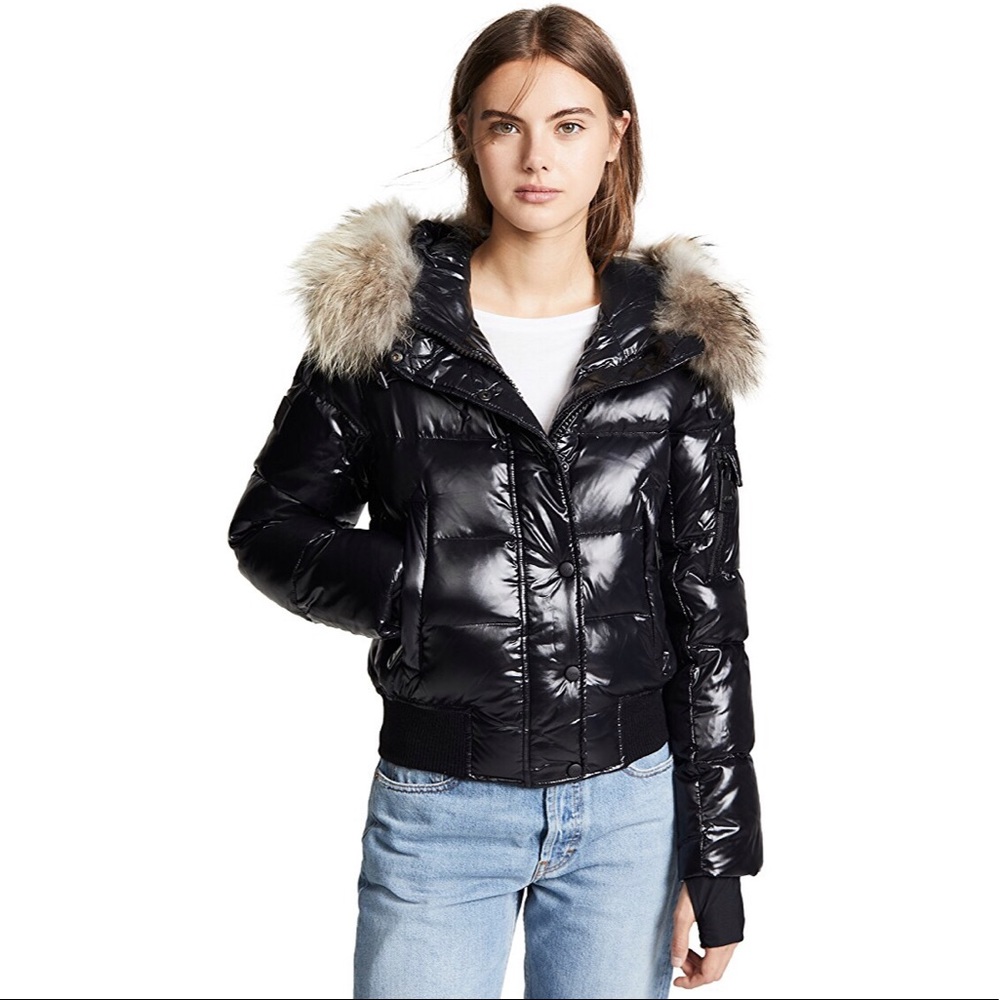 Gently Used SAM. “Skylar” down bomber w/ fur